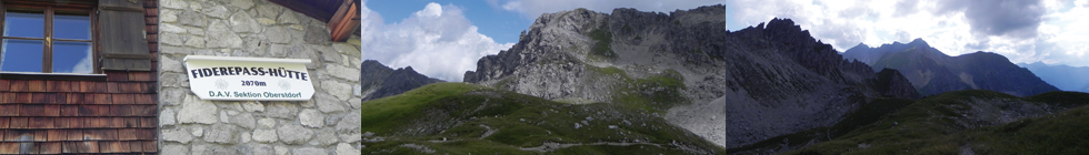 Fiderepass-Hütte - Tourenvorschläge